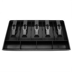 Cash Register Drawer Insert Tray with 5 Bill/4 Coin Compartments for Money St...