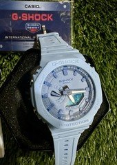 Casio G-SHOCK Blue Analog-Digital Quartz 200m World Time Stopwatch Watch