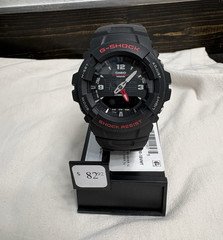 Casio G-Shock GA-100 Men’s Analog/Digital Black Resin Watch 200m Date