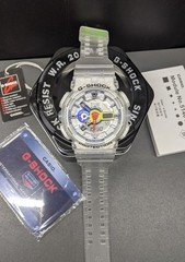 Casio G Shock GA-110FRG Clear Transparent Resin Watch White Dial 20BAR New Box
