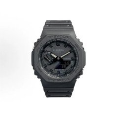 Casio G-Shock GA2100-1A1 Octagon Analog Digital Watch Full Black Dial