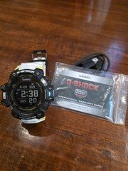 Casio G-Shock GBD-H1000 Heart Rate Monitor with White Band