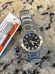 Casio G-Shock GSTB500D-1AW Solar Bluetooth 200m Silver Steel Bracelet
