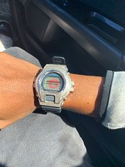 Casio Illuminator Digital 200m Silver SS Case Black Resin Band