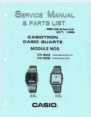 Casio Parts, Technical and Service Guides (573 docs for hundreds models)