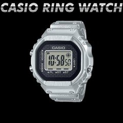 CASIO RING WATCH CRW 001 1JR Silver New