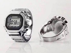 CASIO Ring Watch Silver