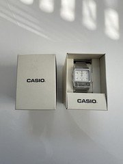 Casio Vintage /Digital Silver Stainless Steel Quartz Watch 32mm Alarm