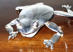 Castillo Mexico Plateado Modernist Silver-Plated Articulated Frog Bottle Opener