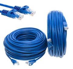 CAT6 Ethernet Patch Cord RJ-45 LAN Network Cable Blue 25FT- 200FT Multi-Pack LOT