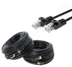 CAT6 Ethernet Patch Cord RJ45 LAN Network Cable Black 25FT- 200FT Multi-Pack LOT