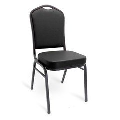 Catherdral Back Steel Frame Indoor Stacking Banquet Chair