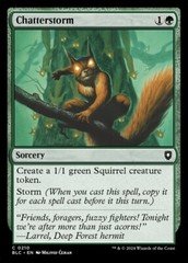 Chatterstorm 0210 Non Foil Uncommon Bloomburrow Commander MTG Near Mint
