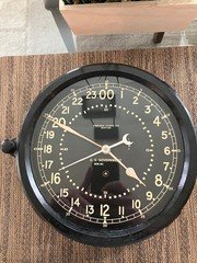 Chelsea US Gov. 24 Hour Minute Man Missile Launch Control Clock. Running Well.
