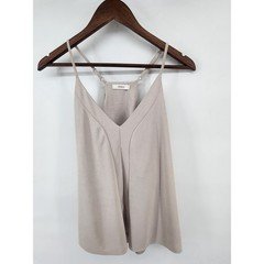 Cherish Beige V-Neck Racerback Camisole Tank Top