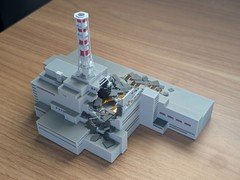 Chernobyl Reactor 4 Model LED Light, 3D Printed Disaster Replica, RBMK History