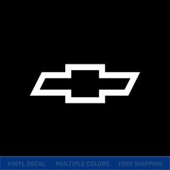 Chevy Bowtie Logo Vinyl Decal Sticker | Chevrolet Truck Car Window Graphic