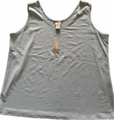 Chico's Women’s Light Blue Solid Sleeveless Tank Top Camisole, Size 1 Regular