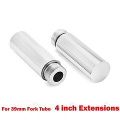 Chrome 39mm Fork Tube 4" Extensions Kit For Harley Sportster XL 883 1200 Dyna