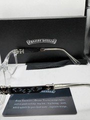 Chrome Hearts Clear Rectangle Full Rim Eyeglasses Frames Plastic/Metal Solid