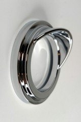 Chrome Small Gauge Cover with Visor 2-5/16 Bezel for Freightliner Classic FLD