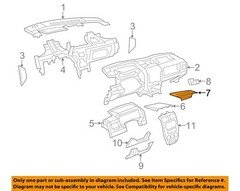 CHRYSLER OEM 07-08 Compass Instrument Panel Components-Cover YF36DK7AB