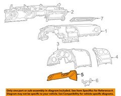 CHRYSLER OEM 14-15 Viper Instrument Panel Components-Lower Cover 1WT39DX9AB