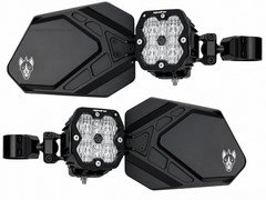 Chupacabra Offroad Pro Mirrors  + Baja Designs Squadron Sport Lights-1-7/8" B/C