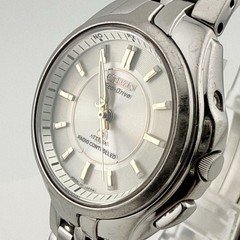 CITIZEN Attesa H330-T007635 Eco-Drive Radio Solar Watch As-Is