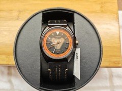 Citizen Men's Watch Tony Stark 63 Eco-Drive Black Case Leather Strap AW2075-05W