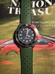 Citizen Promaster Eco-Drive Diver 200M Blue Dial Pepsi Bezel Green Strap