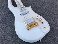 Classic price Electric Guitar Pearl White Mahogany Body Gold part stainless Fret