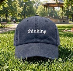 Claude Thinking Navy Blue Baseball Cap Anthropic Classic Dad Hat Adjustable OSFM