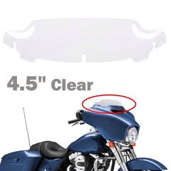 Clear 4.5'' Wave Windshield Windscreen for Harley Electra Street Glide 2014-up