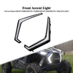 Clear Lens Front Accent Light Turn Signal For Polaris RZR XP4 1000 Premium 20-23