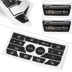 Climate Control Button Sticker Decal Replacement Set Fit BMW 5 Series 2009-2015