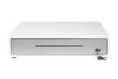 Clover D100 Metal Lockable Cash Drawer w/ Lock & Key, Removable Bill/Coin Tray