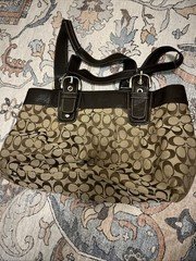 Coach Soho signature C canvas and leather shoulder bag