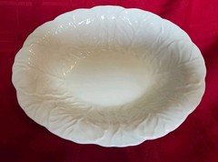 Coalport Countryware White Cabbage Lettuce Leaf 10in Serving Bowl