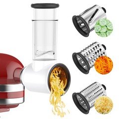 Cofun Slicer Shredder Attachment for Kitchenaid Stand Mixer, Cheese White