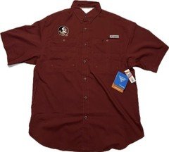 Columbia Men’s PFG CLG Tamiami Florida State Seminole Vented Button Up Sz S NWT