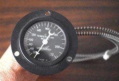 Consolidated Water Temperature Gauge Winged Logo Vintage Old Original