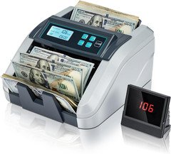 Contador De Dinero Y Detector De Billetes Falsos Maquina Contadora Falsificacion
