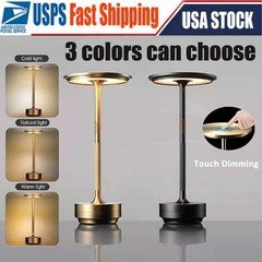 Cordless LED Touch Sensor Table Lamp Rechargeable Dimmable Bar Desk Night Light