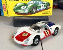 Corgi Toys 330 #1 Porsche Carrera 6 red white blue MINT with Original Box