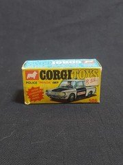 Corgi Toys 506 Police Panda ImpVehicle White Black Diecast Car with Original Box