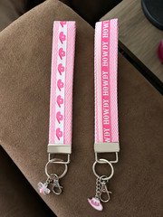 Cowgirl Wristlet Keychain Handmade