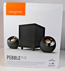 Creative Pebble Plus 2.1 USB Powered Desktop Speakers w/ Subwoofer Black