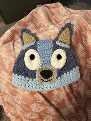 Crochet Bluey Hat Adult Size