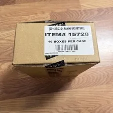 This is a picture showing 2023-24 Panini Crown Royale NBA Basketball Factory Sealed Hobby 16 boxes case